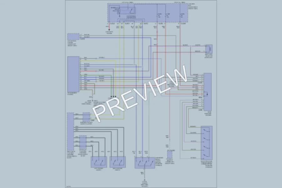 2009 BMW 335i Transmission wiring diagram preview