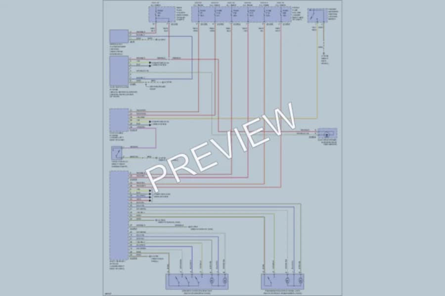 2009 BMW 528i Power Door Locks wiring diagram preview