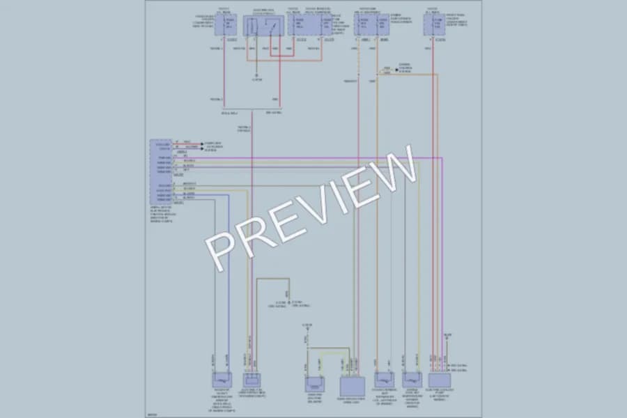 2009 BMW 535i Cooling Fan wiring diagram preview