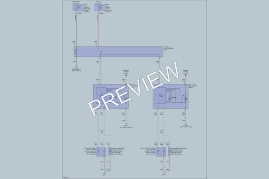 2009 BMW 535i Power Seats wiring diagram preview