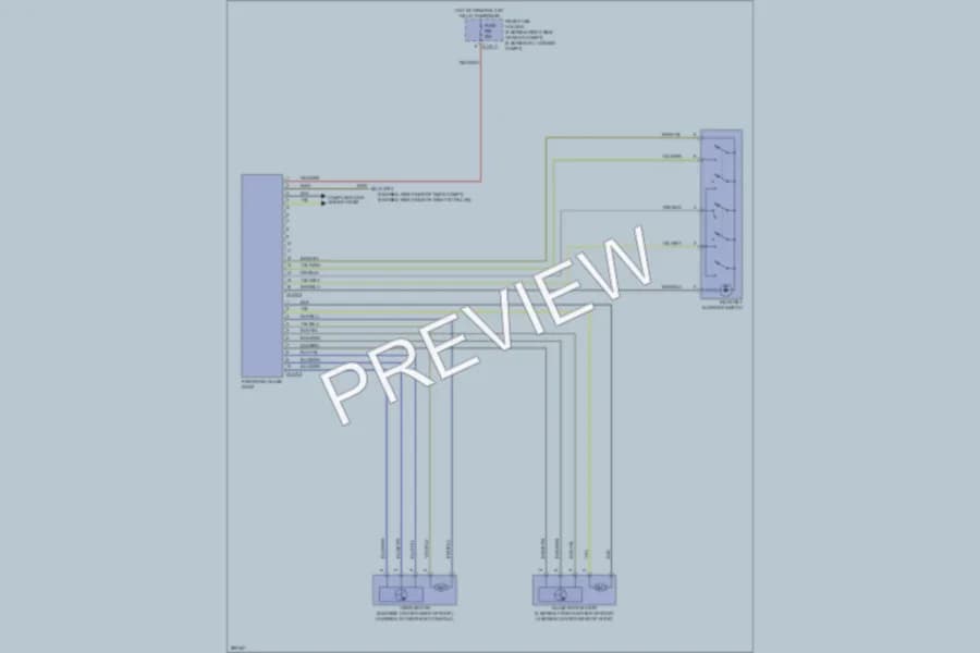 2009 BMW 535i Power Top Sunroof wiring diagram preview
