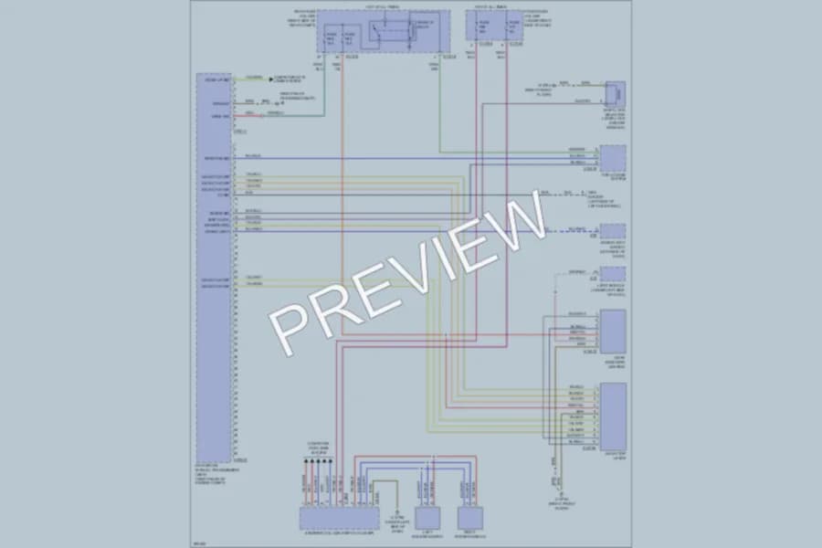 2009 BMW 535i Transmission wiring diagram preview