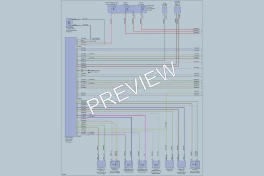 2009 BMW 650i Power Top Sunroof wiring diagram preview