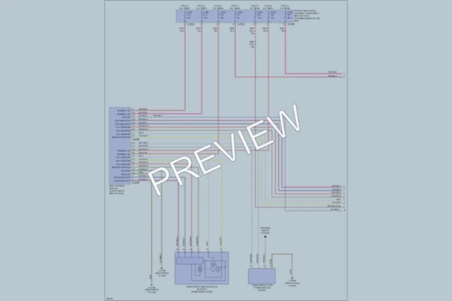 2009 BMW 650i Power Windows wiring diagram preview