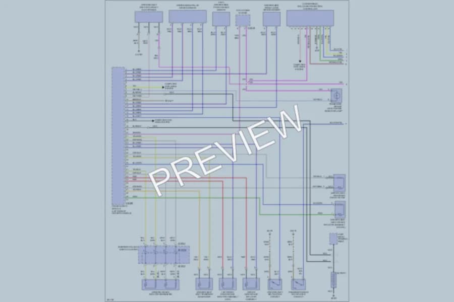 2009 BMW 650i Supplemental Restraints wiring diagram preview