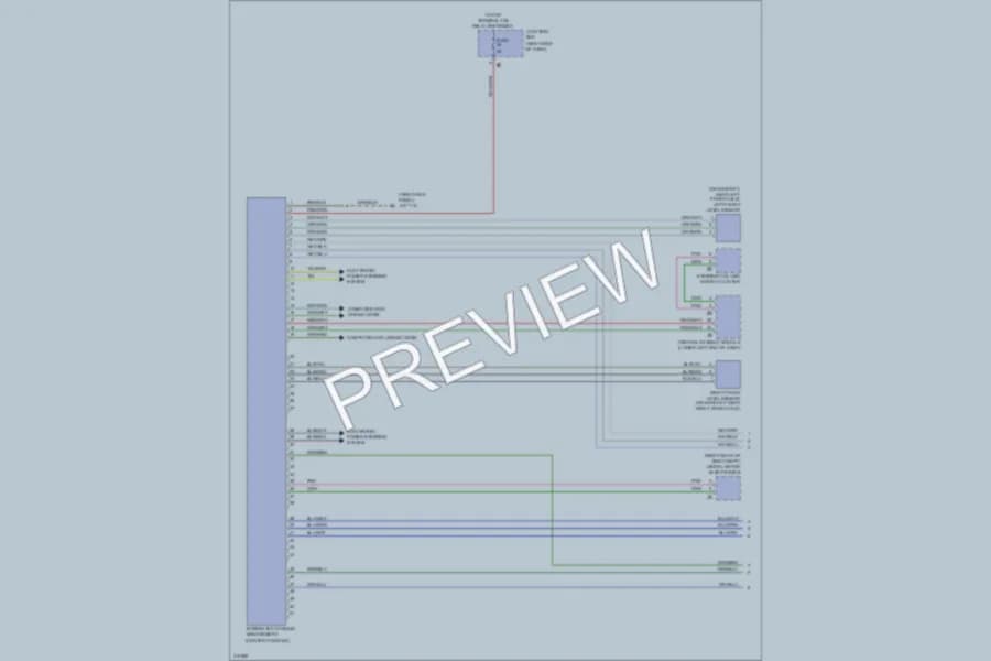 2009 BMW 750Li Electronic Suspension wiring diagram preview