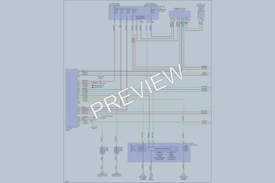2009 BMW 750Li Headlights wiring diagram preview