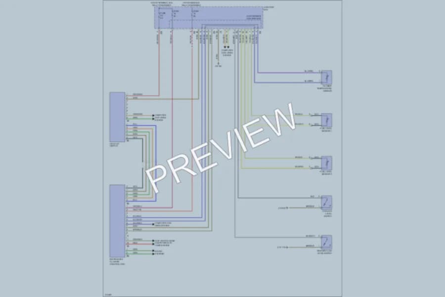2009 BMW 750Li Instrument Cluster wiring diagram preview