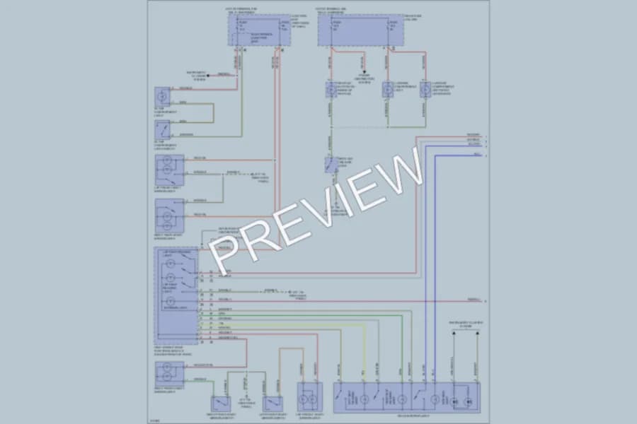 2009 BMW 750Li Interior Lights wiring diagram preview