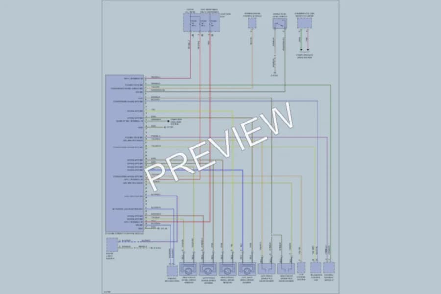 2009 BMW 750i Anti Lock Brakes wiring diagram preview