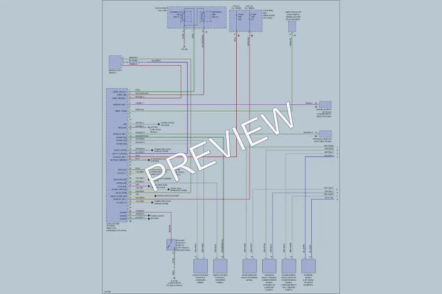 2009 BMW 750i Anti Theft wiring diagram preview
