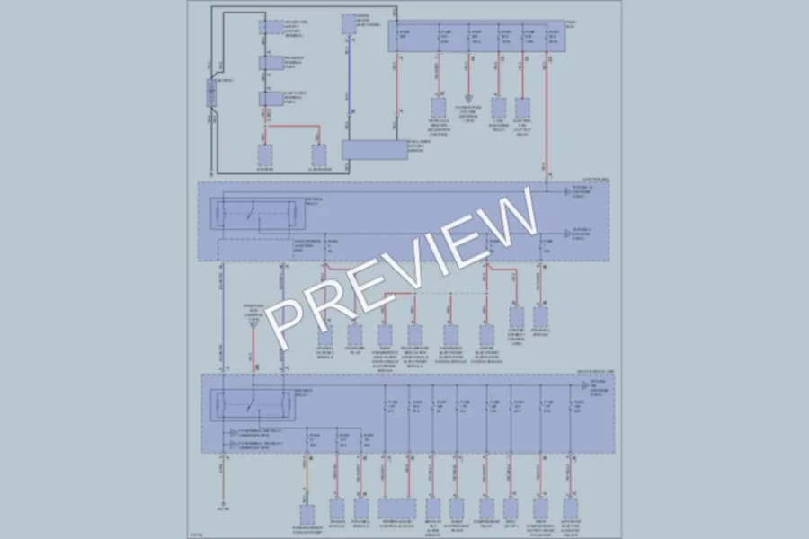 2009 BMW 750i Power Distribution wiring diagram preview