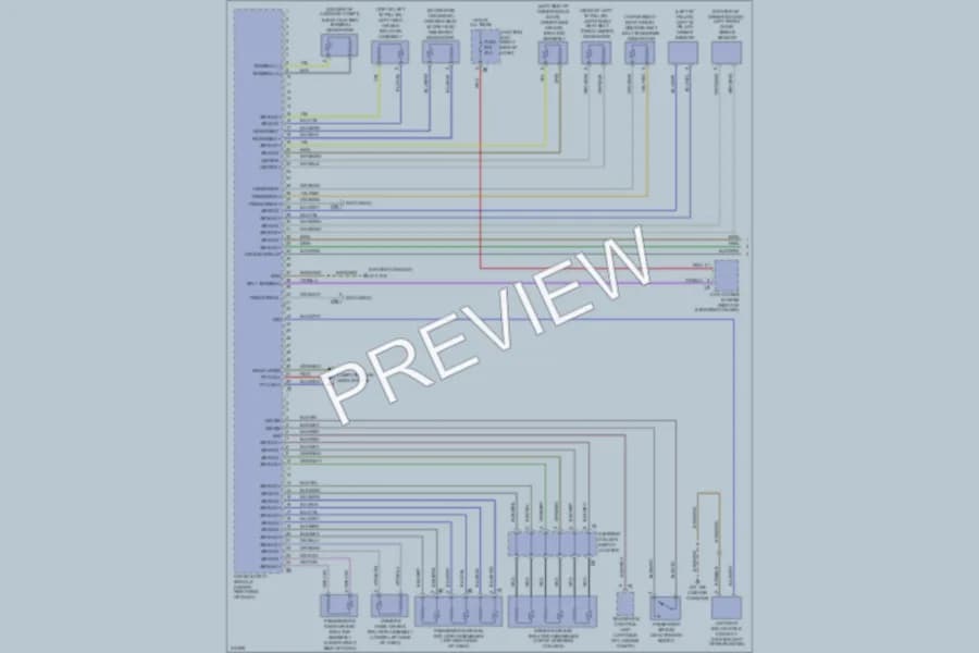 2009 BMW 750i Supplemental Restraints wiring diagram preview