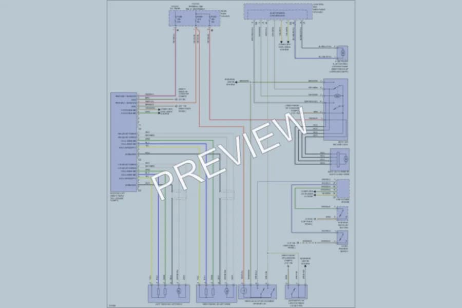 2009 BMW 750i Trunk Tailgate Fuel Door wiring diagram preview