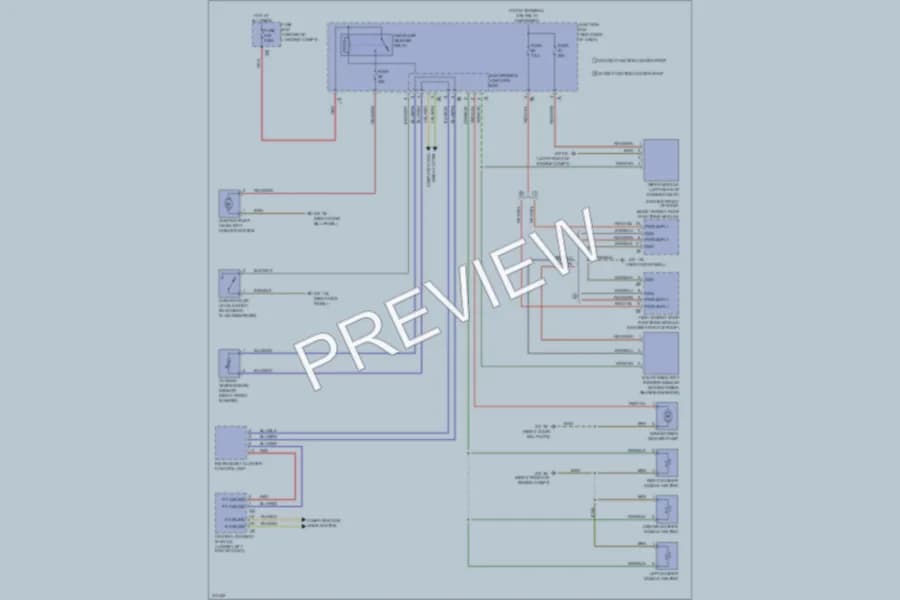 2009 BMW 750i Wiper Washer wiring diagram preview