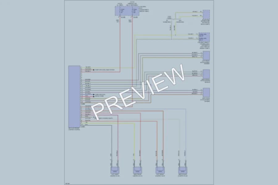 2009 BMW M3 Electronic Suspension wiring diagram preview