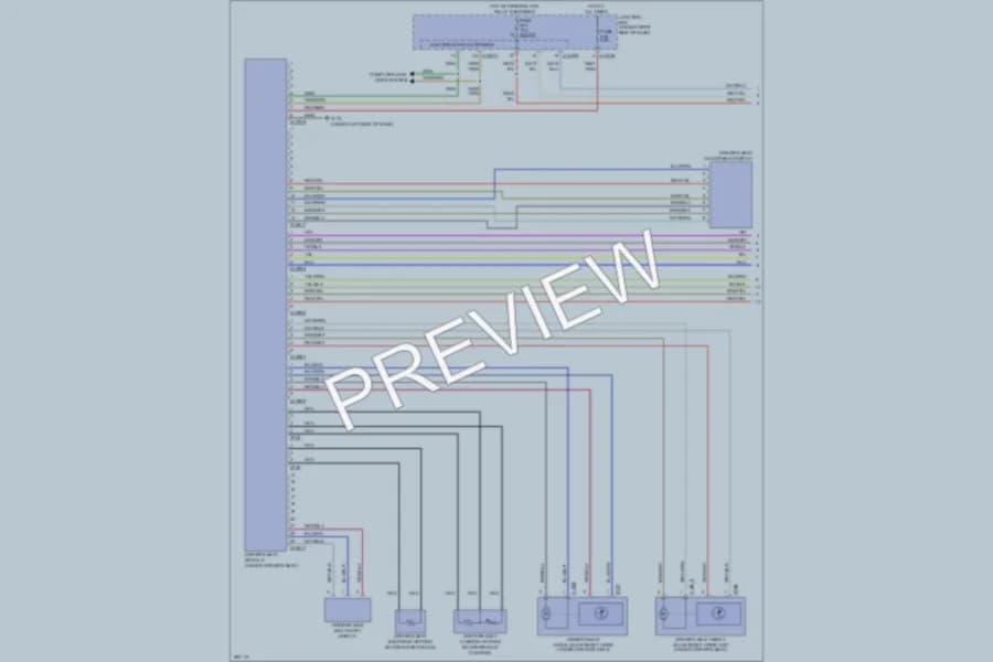 2009 BMW M3 Memory Systems wiring diagram preview