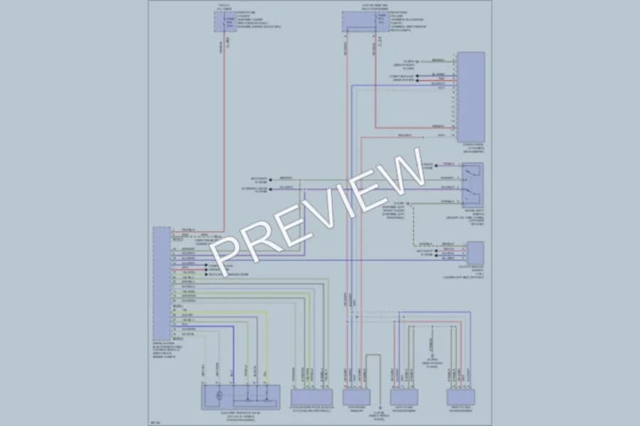 2009 BMW M5 Cruise Control wiring diagram preview