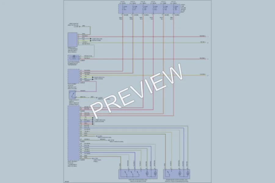 2009 BMW M6 Anti Theft wiring diagram preview