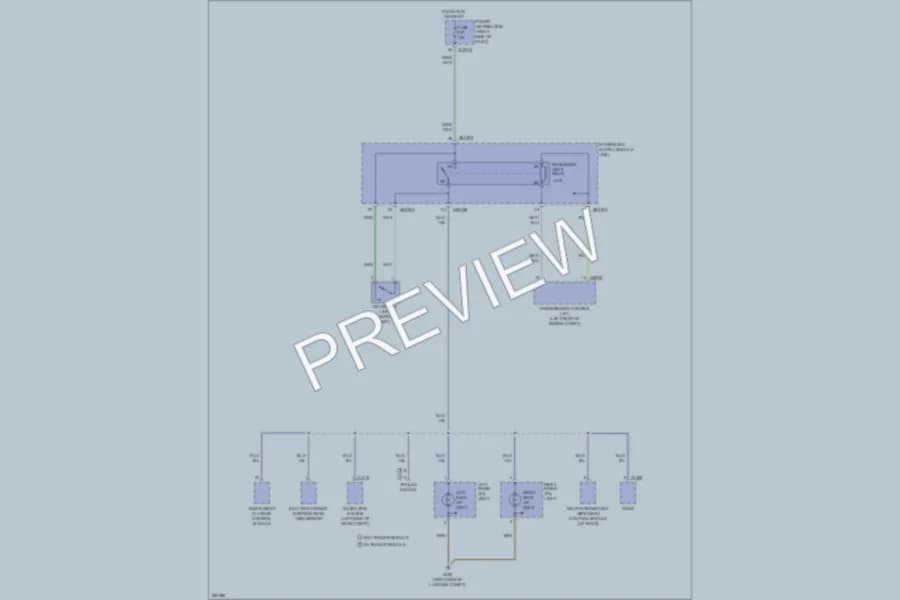 2009 BMW X3 Exterior Lights wiring diagram preview