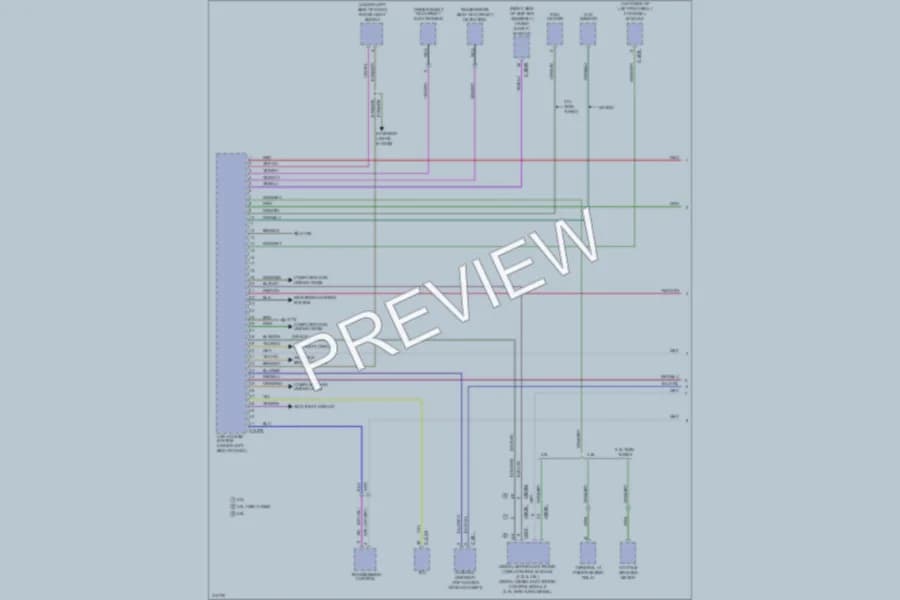 2009 BMW X5 Anti Theft wiring diagram preview