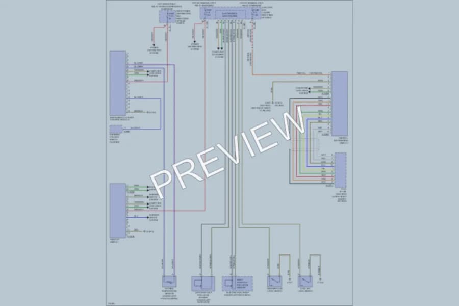 2009 BMW X5 Instrument Cluster wiring diagram preview