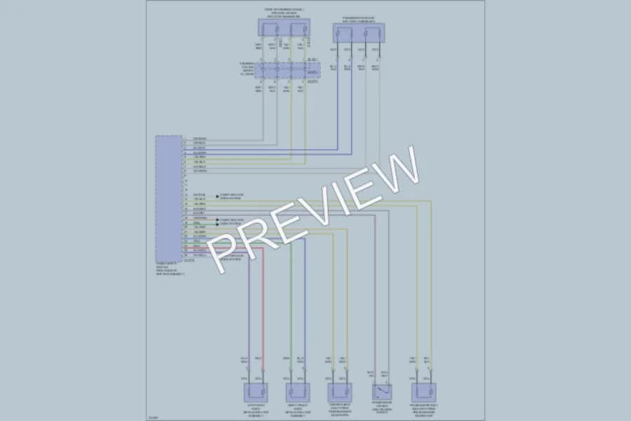 2009 BMW X5 Supplemental Restraints wiring diagram preview
