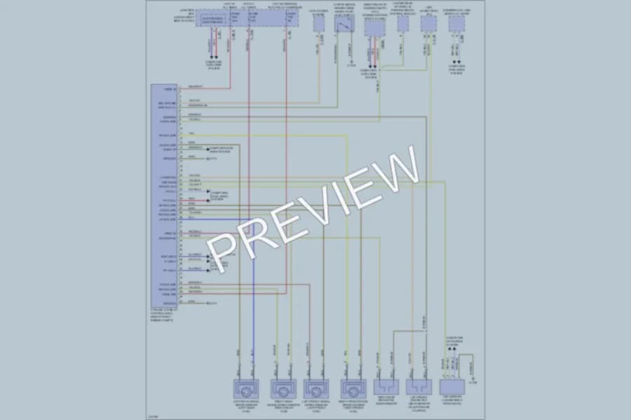 2009 BMW X6 Anti Lock Brakes wiring diagram preview