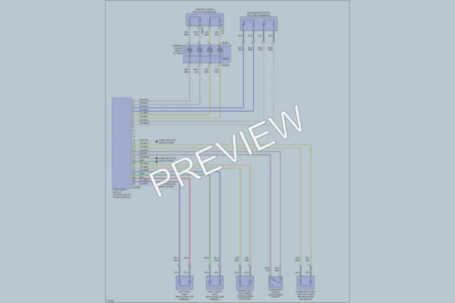 2009 BMW X6 Supplemental Restraints wiring diagram preview