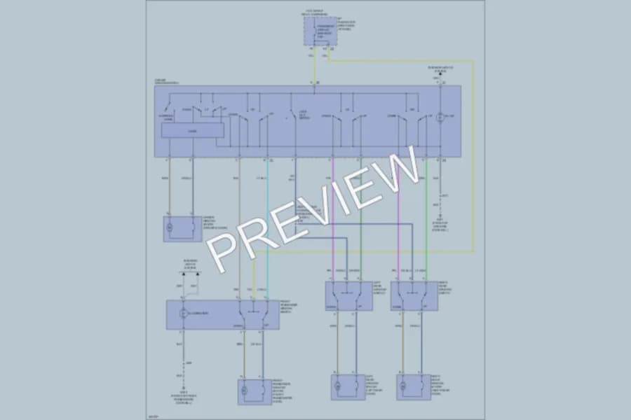 2009 Buick Allure Power Windows wiring diagram preview