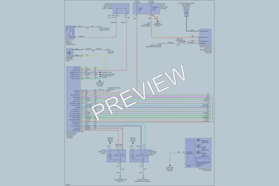 2009 Buick LaCrosse Power Door Locks wiring diagram preview