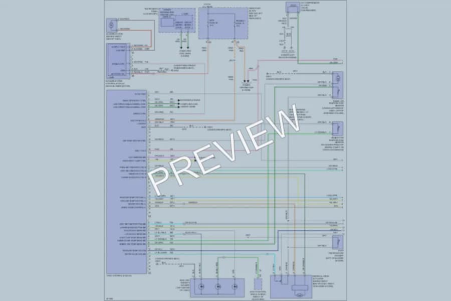 2009 Buick Lucerne Air Conditioning wiring diagram preview