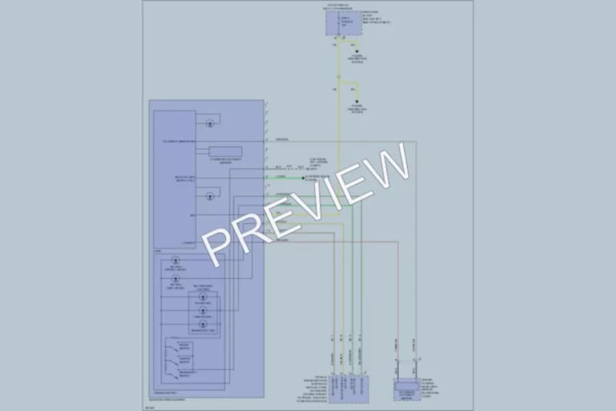 2009 Buick Lucerne Power Mirrors wiring diagram preview