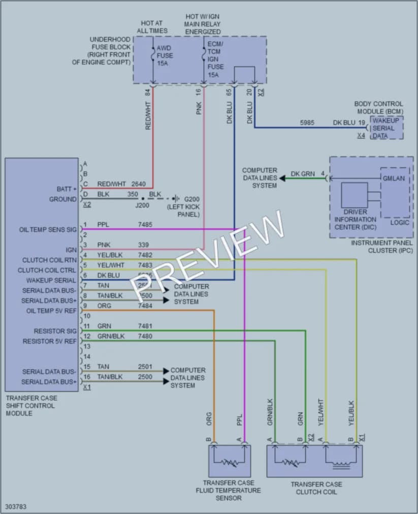 2009 Cadillac CTS Transmission wiring diagram preview