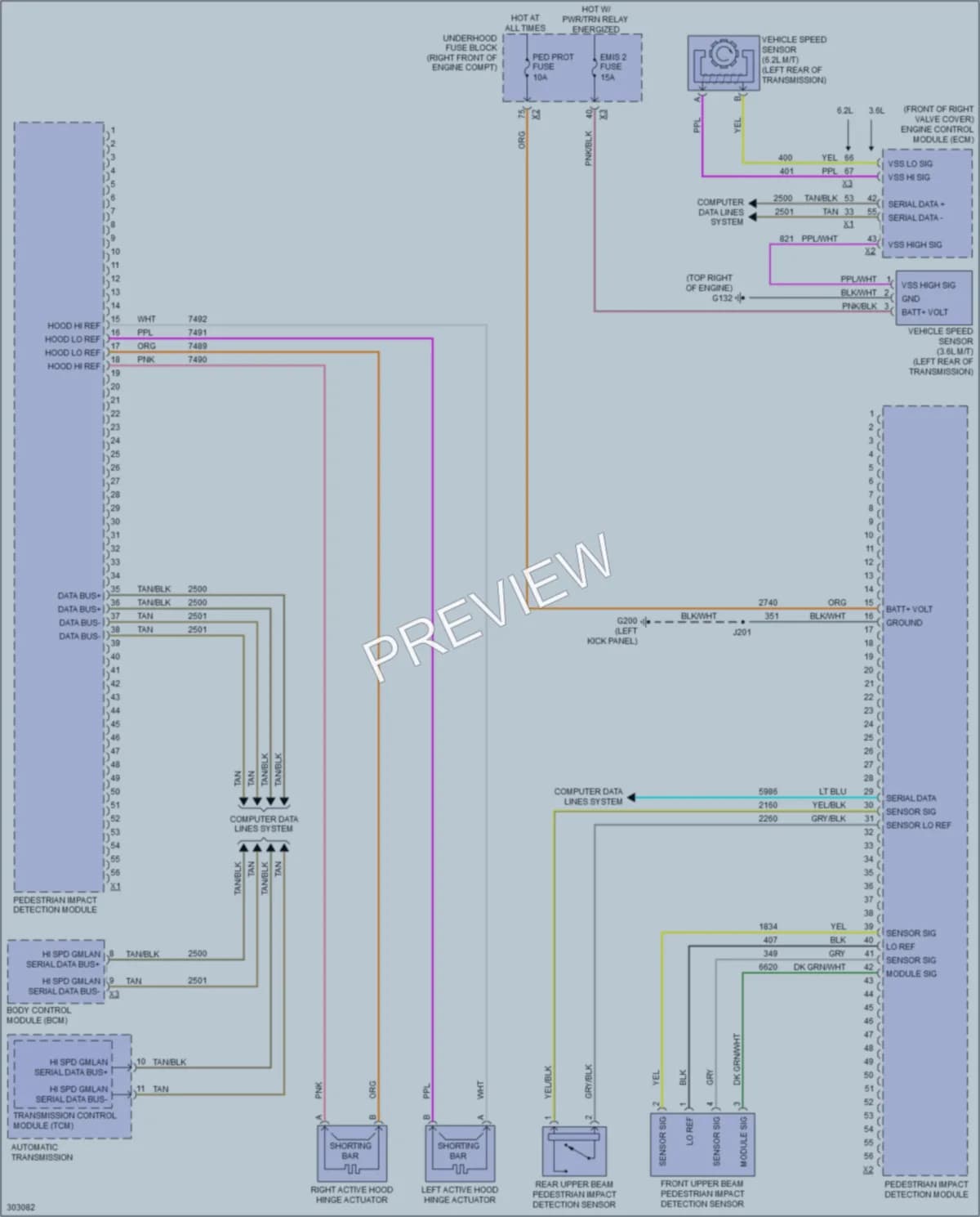 2009 Cadillac CTSV Active Bodyworks wiring diagram preview