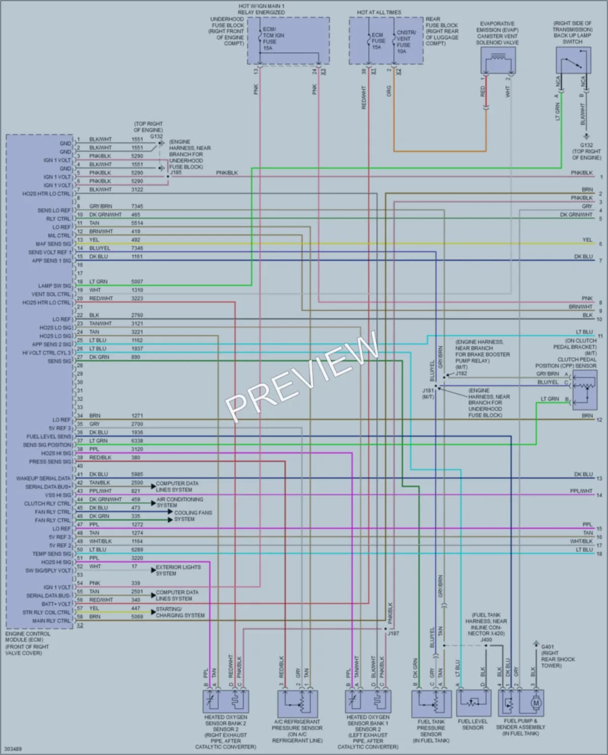 2009 Cadillac CTSV Engine Performance wiring diagram preview