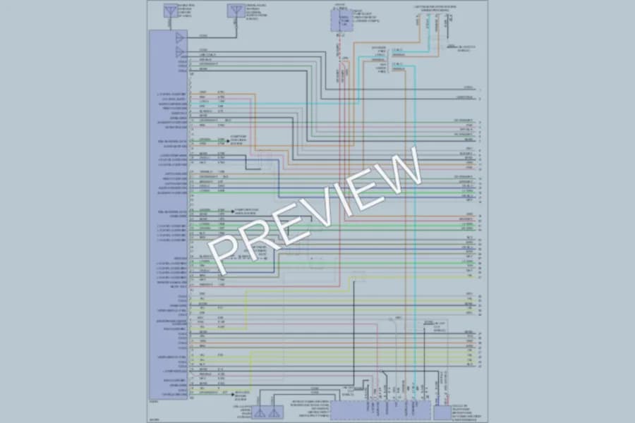 2009 Cadillac CTSV Navigation wiring diagram preview