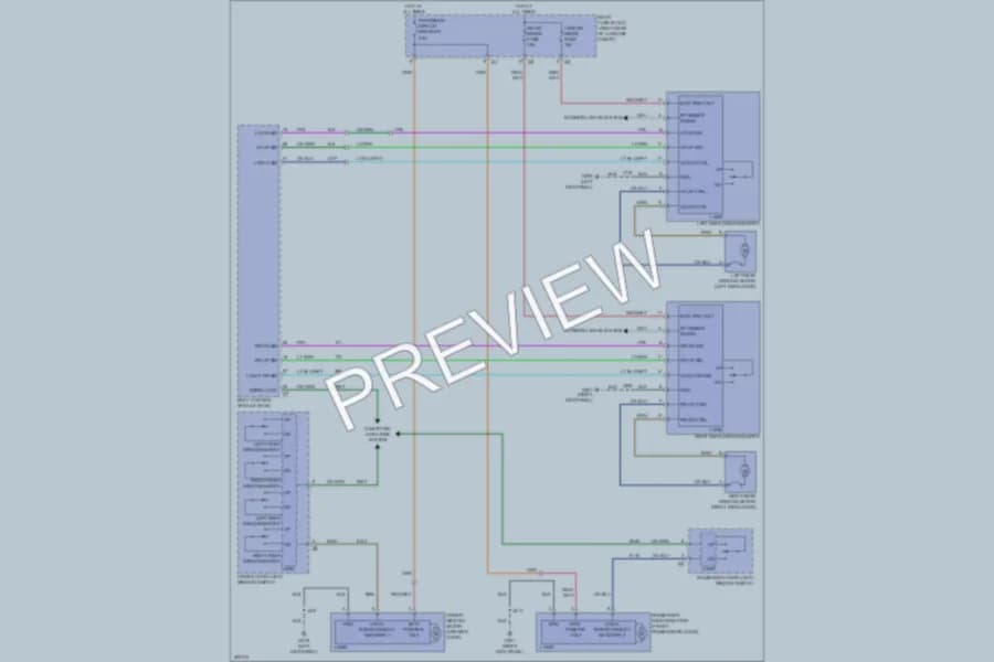 2009 Cadillac CTSV Power Windows wiring diagram preview
