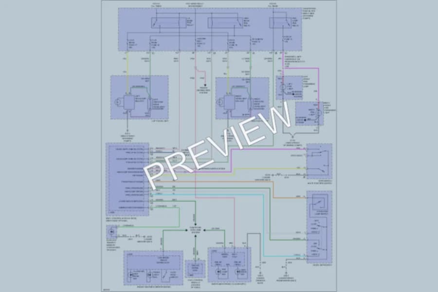 2009 Cadillac DTS Headlights wiring diagram preview