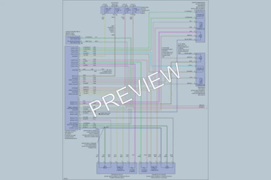 2009 Cadillac DTS Power Seats wiring diagram preview