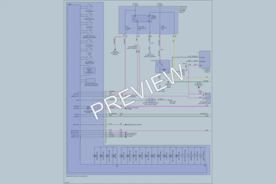 2009 Cadillac Escalade Instrument Cluster wiring diagram preview