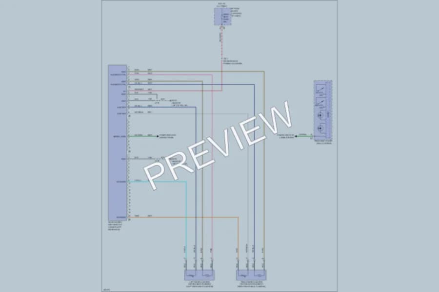 2009 Cadillac EscaladeESV Power Seats wiring diagram preview