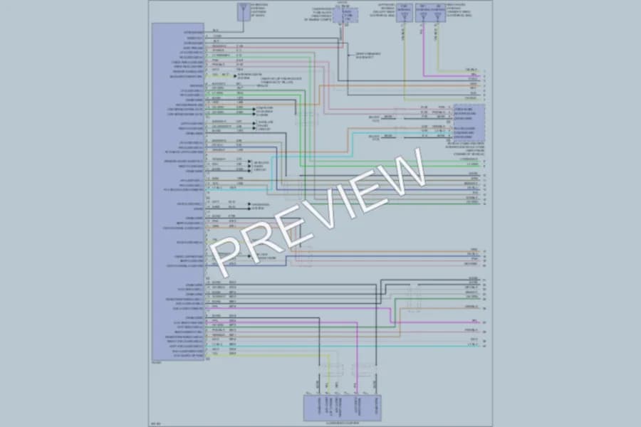 2009 Cadillac SRX Radio wiring diagram preview