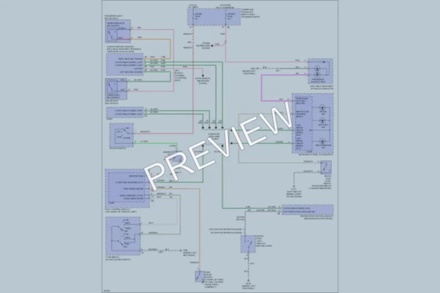 2009 Cadillac SRX Warning Systems wiring diagram preview