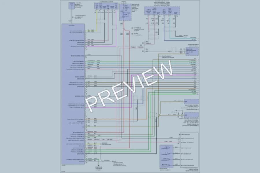 2009 Cadillac STS Radio wiring diagram preview