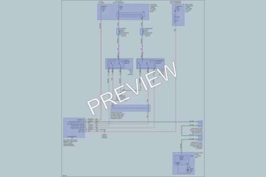 2009 Cadillac STSV Passive Restraints wiring diagram preview