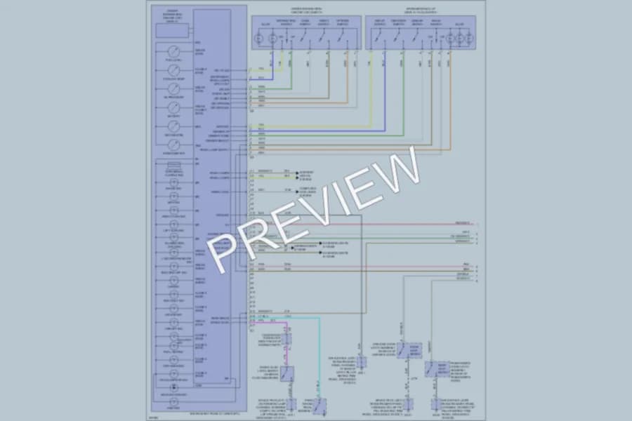 2009 Cadillac XLR Instrument Cluster wiring diagram preview