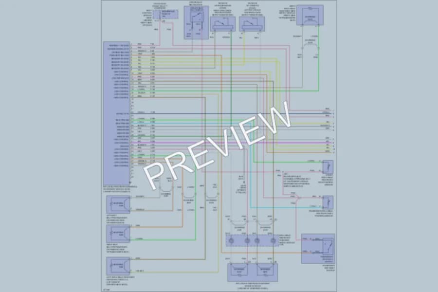 2009 Cadillac XLR Supplemental Restraints wiring diagram preview