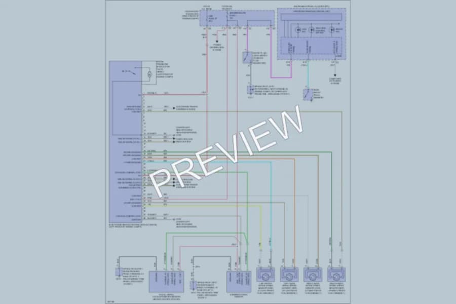2009 Cadillac XLRV Anti Lock Brakes wiring diagram preview