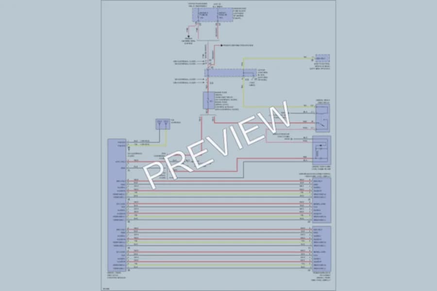 2009 Chevrolet Avalanche Radio wiring diagram preview